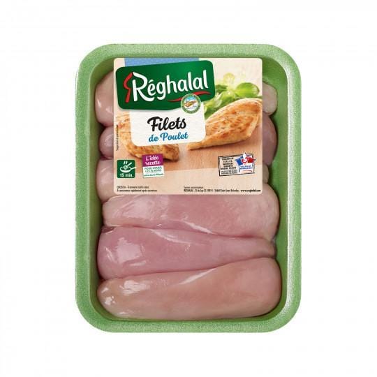 Reghalal Filets de Poulet Blanc Halal ~ 650g