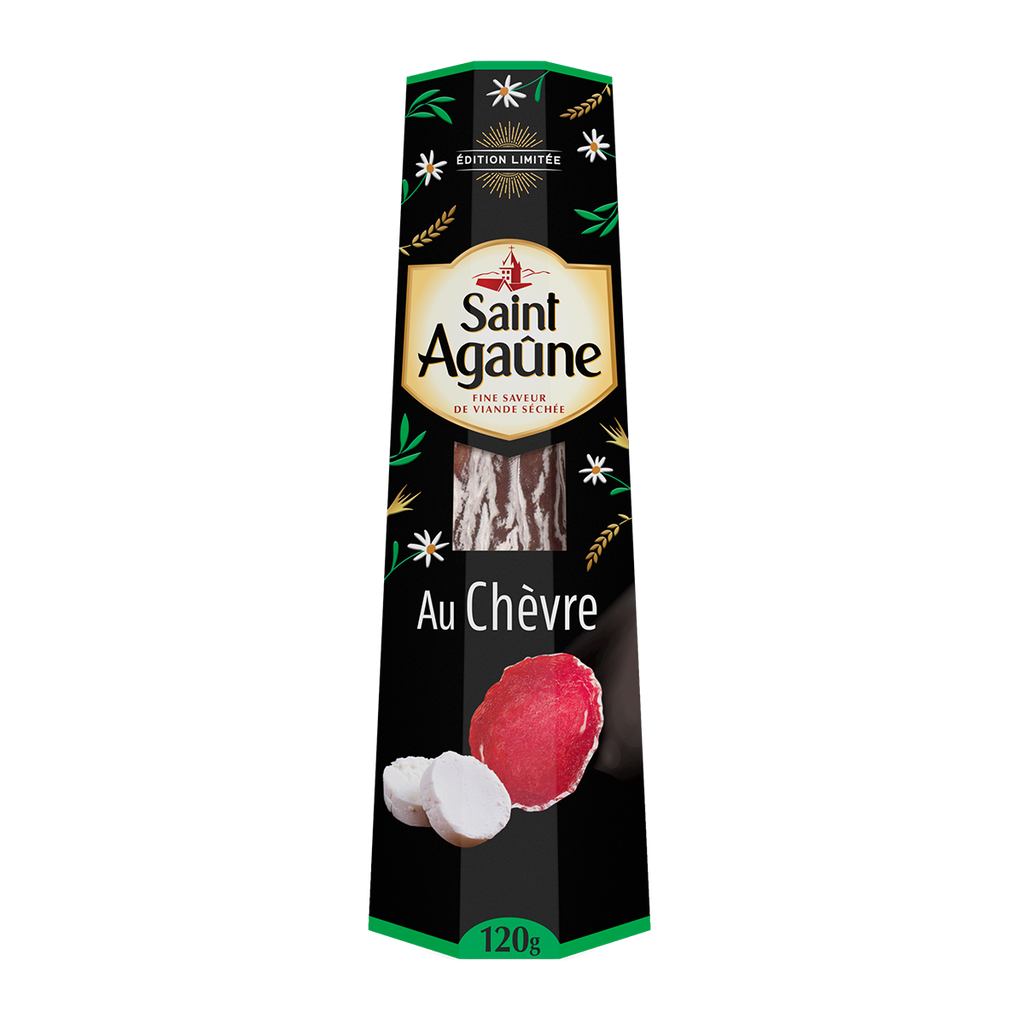 Saint Agaune Dry sausage with Goat Cheese 120g