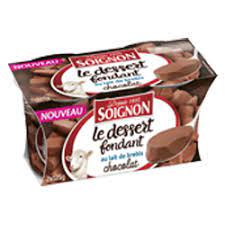Soignon Dessert Fondant au Lait de Brebis Chocolat 2x125g
