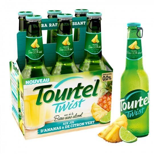 Tourtel Twist Biere sans Alcool Ananas Citron Vert 6x 275 ml