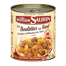 William Saurin Boulettes au Boeuf Pommes de Terre 800g