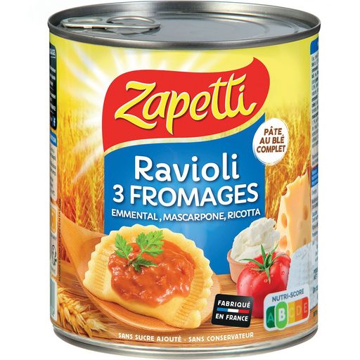 Zapetti Ravioli 3 Fromages 800g