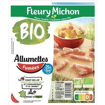 Allumettes fumées Fleury Michon Bio -25% de sel - 2x60g