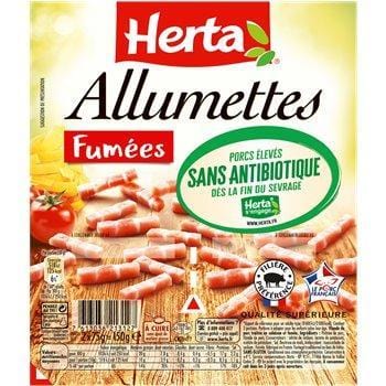 Alumettes fûmées sans antibio Herta - 150g