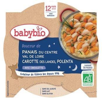 Assiette Babybio - dès 12 mois Panais carotte polenta - 230g