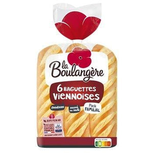 La Boulangère Baguette Viennoise (x6) 510g