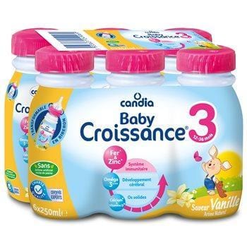 Candia Baby Croissance Vanille  6x25cl