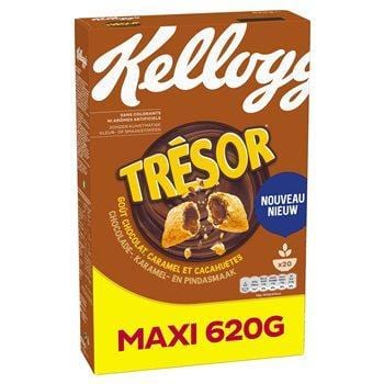 Kelloggs Tresor Caramel Cacahuetes Maxi 620g