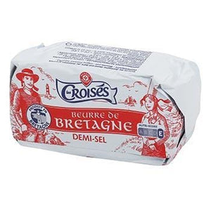 Les Croisés Beurre de Bretagne Demi-sel - 80% MG - 250g