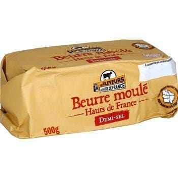 Beurre moulé 1/2 sel 500g - Hauts de France