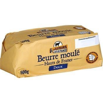 Beurre moulé Doux 500g - Hauts de France