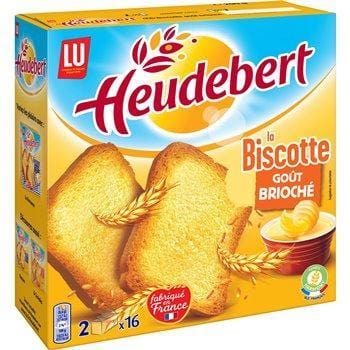 Biscottes briochée Heudebert 2x16 - 290g