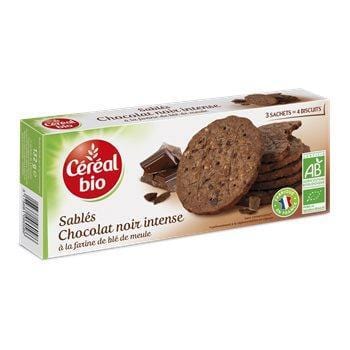 Biscuit Céréal Bio Chocolat intense - 132g