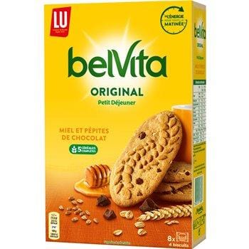 Biscuit petit déjeuner Belvita Miel / Pépites chocolat - 435g
