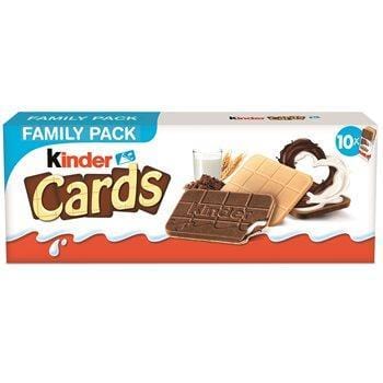 Kinder Cards (x10) Family Pack 256g
