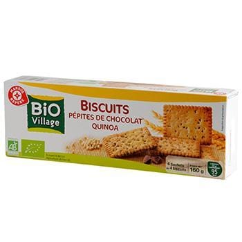 Biscuits Bio village pépites de Chocolat quinoa - 160g