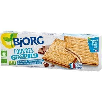 Biscuits Bjorg Fourrés Chocolat lait bio 225g
