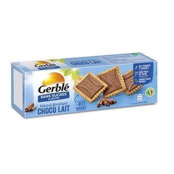 Biscuits chocolat Gerblé Fondant lait, sans sucre - 126g