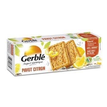 Biscuits diététiques Gerblé Pavot citron - 200g