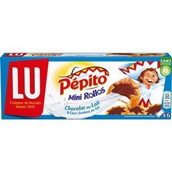 Biscuits Pépito Mini-rollos LU 16 barres chocolatées - 200g
