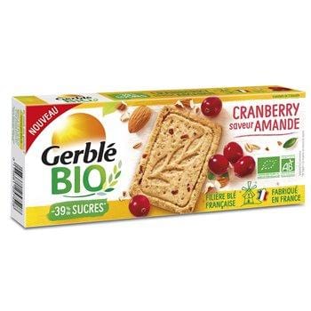 Biscuits sablés Gerblé Bio amande Cranberry - 132g