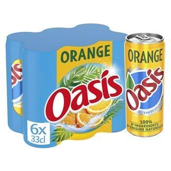 Boisson aux fruits Oasis Orange - Canette - 6X33CL