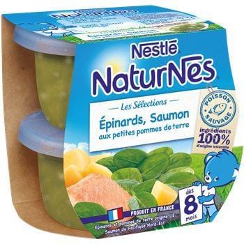 Nestle Naturnes Epinards Saumon 2x200g