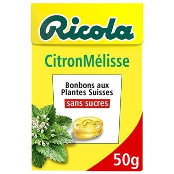 Bonbon Ricola Citron/mélisse sans sucre - 50g