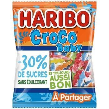 Bonbons Haribo Croco Baby -30% de sucres - 165g