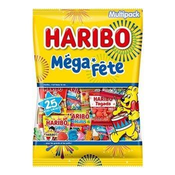 Bonbons méga fête Haribo Sachets multipacks - 1kg