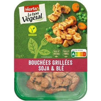 Bouchées grillées Herta  Soja & Blé Le Bon Végétal -175g