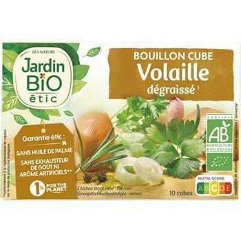 Bouillon cube Jardin Bio Volaille dégraissé x10 - 100g