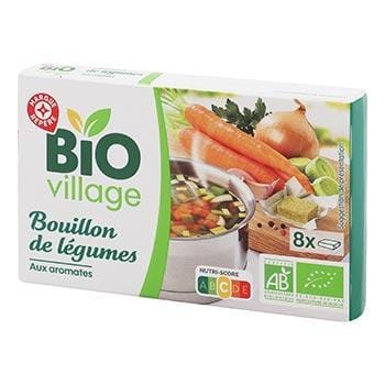 Bouillon de légumes Bio Village Aromates - 8x10g
