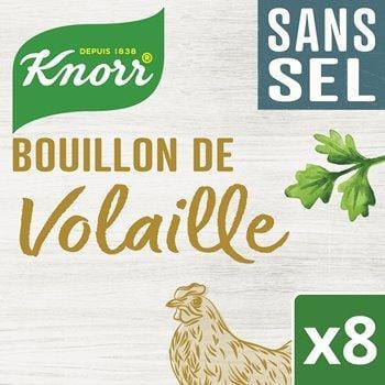 Bouillon Knorr Volaille sans sel - x8 72g
