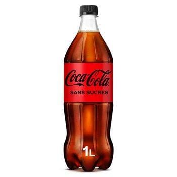 Bouteille Coca-Cola Zéro Soda sans sucres - 1L