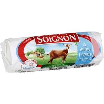 Bûche de chèvre allégée Soignon Lait pasteurisé 29%mg - 180g