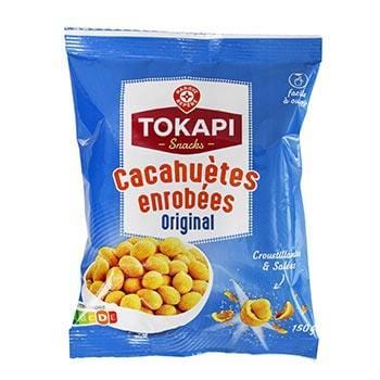 Cacahuètes enrobées Tokapi Salées - 150g