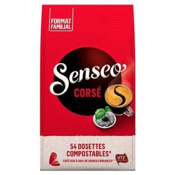 Café dosettes Senseo corsé x54 dosettes - 375g