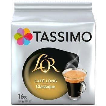 Café dosettes Tassimo L'Or Café Long Classique x16 - 104g