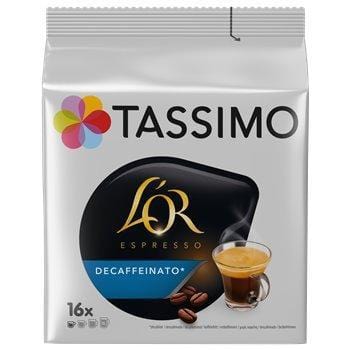 L'Or Dosettes de café décaféiné Tassimo Espresso (x16) 106g