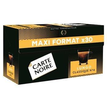 Café Espresso Carte Noire Lungo Classique x30 - 168g