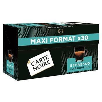 Café espresso Carte Noire N°7 Classique x30 -159g