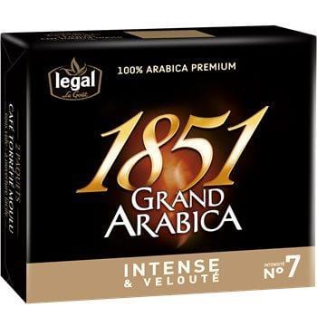 Café moulu Legal 1851 grand arabica - 2x250g