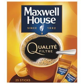 Café Soluble Maxwell House Qualité Filtre x25 sticks - 45g