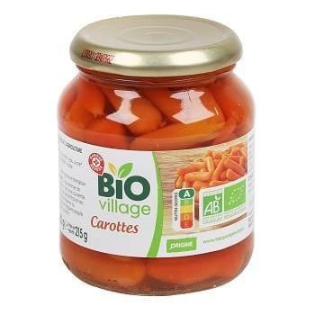 Carottes Bio Village 215g