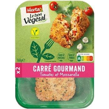 Carré Le Bon Végétal Herta Tomate, mozzarella - 160g