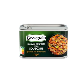 Cassegrain Légumes pour Couscous avec Raisins Secs 375g