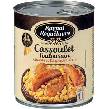 Cassoulet toulousain Roquelaure A la graisse d'oie bte 4/4 840g