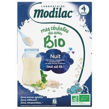 Modilac Mes Cereales du Soir Bio Nuit Dés 4mois 250g