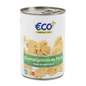 Champignons Eco+ Pieds et morceaux - 230g
